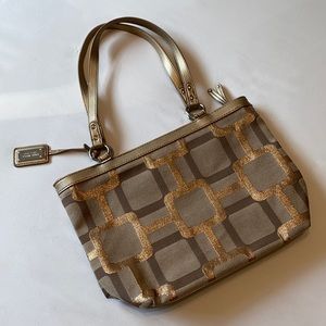 Gold Nine West purse